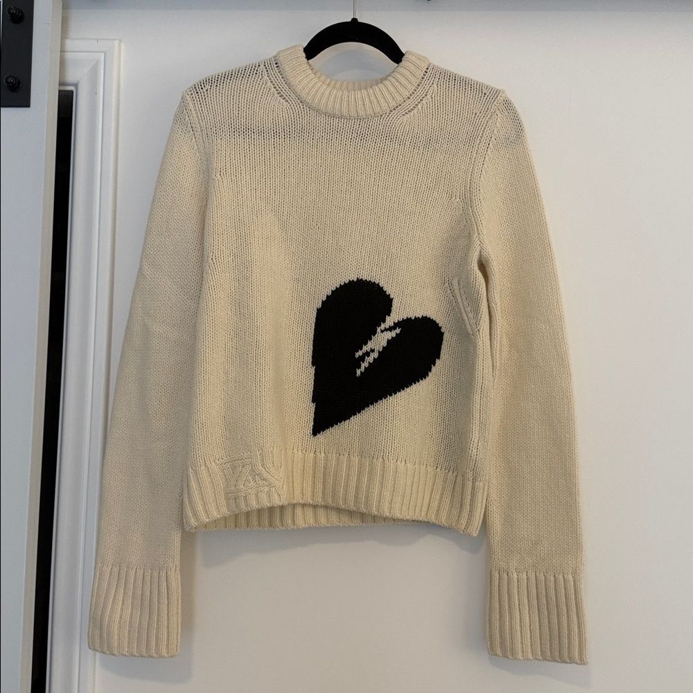 Zadig & Voltaire Malty We Heart Wool Sweater Small NWOT - Picture 6 of 8
